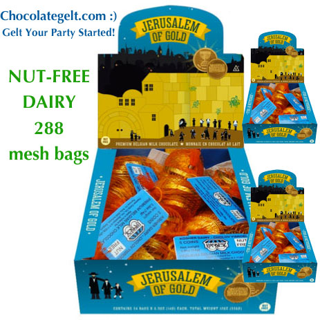 Wholesale Nut Free Certified Milk Chocolate Coins (288 bags)