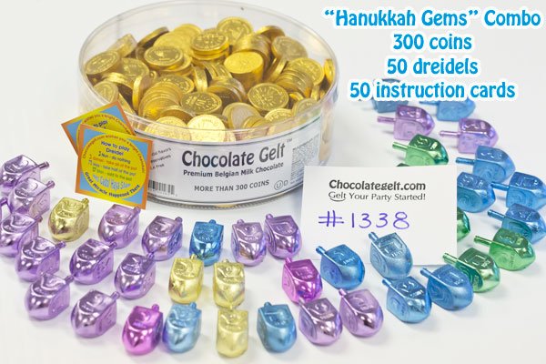 Gelt and Dreidels Combo (Hanukkah Gems)