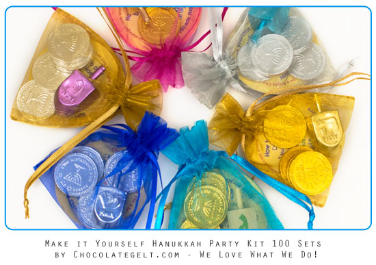 Make It Yourself Hanukkah Party Favors (100 sets)