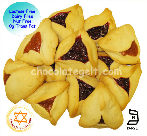 Discount Bulk Case of Hamantaschen 400 cookies/30lbs APRICOT AND RASPBERRY
