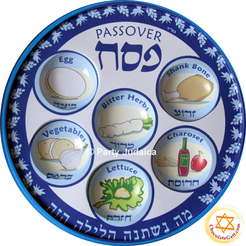 Disposable Seder Plates (BL) - PACK OF 10