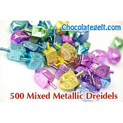 500 Mixed Metallic Dreidels