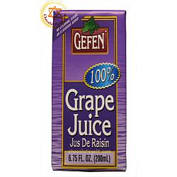 Kosher for Passover Mini Grape Juice Parve 100% Juice