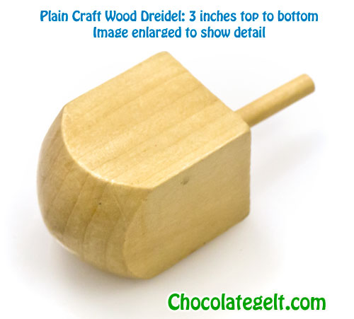 50 Large Wood Dreidel Craft