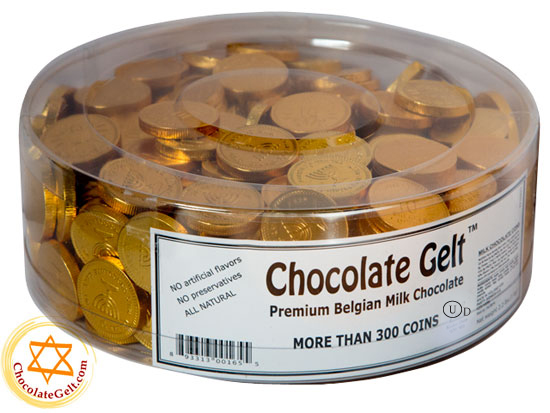 Chocolate Coins in Bulk Tub (about 310 pieces) OU Kosher Dairy