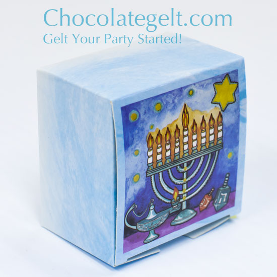 Chanukah Gift Favor Box MIRACLE (EACH)