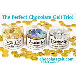 The Perfect Chocolate Gelt Trio