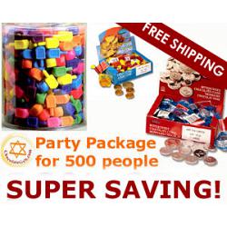 Hanukkah Supplies Party Package for 500 people